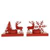 Pack of 2 Christmas Reindeer Tealight Candle Holder Stand for Table Decoration Indoor Outdoor Xmas Decor  for Home Church Office Gift