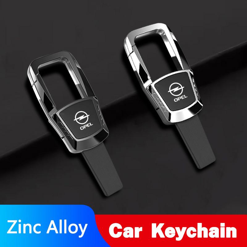 Luxury Metal Car Emblem Keychain Keyring For Opel Astra H G J Insignia Mokka Zafira Corsa Vectra B C D Opc Opcline Accessories