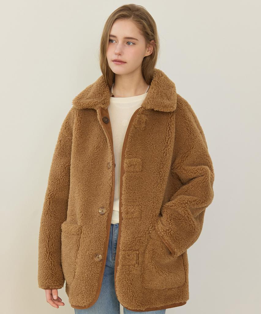 Nonlocal Reversible Shearling Mustang Jacket - Brown
