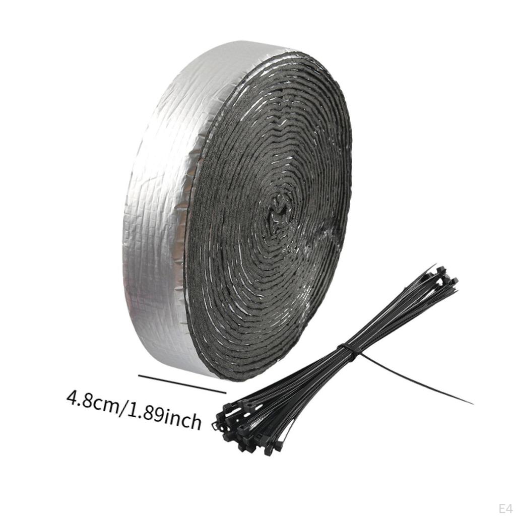 Pipe Wrap Insulation 10MX4.8cm Freeze Protection Foil Self Adhesion Tape for Outdoor