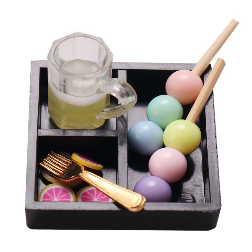 Scene Model Photo Props Doll Accessories Simulation Food Toy Miniature Snack Drink Dollhouse Bento