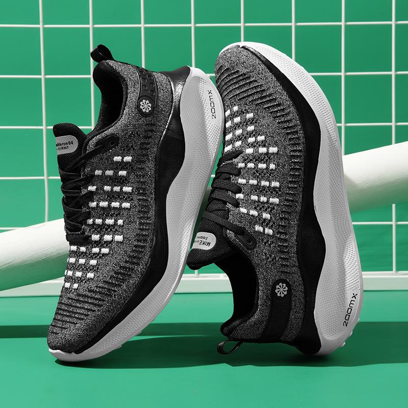 New fashion platform running shoes outdoor platform sports shoes breathable fly-woven casual men's shoes