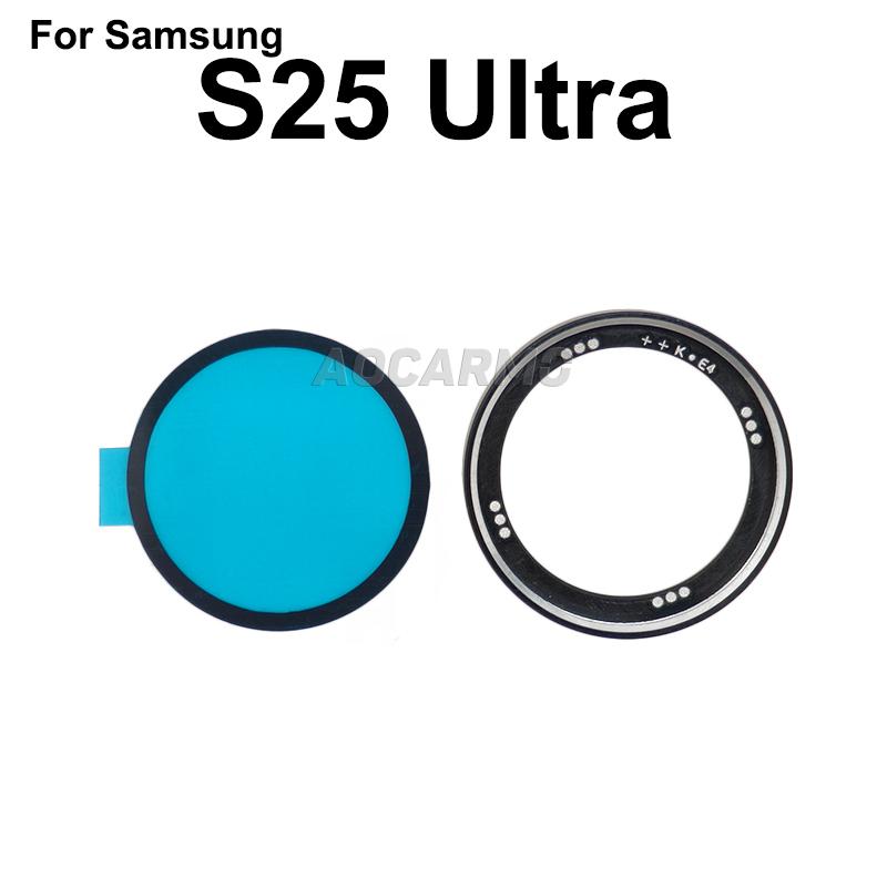 Aocarmo Для Samsung Galaxy S25 Ultra SM-S938U/F/0/B S25U Задняя крышка Камера Кольцо Металлическая рамка С клеем