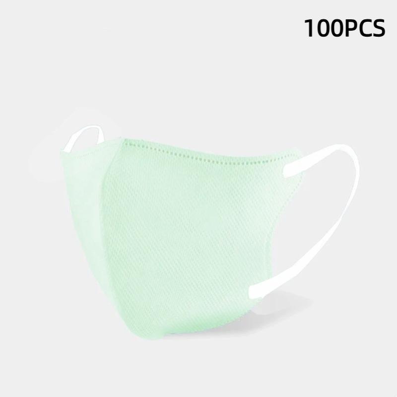100 шт. Маски для лица Японский стиль 3D Маска для лица Взрослая Одноразовая Дышащие маски