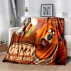 3D Grizzy and The Lemmings Cartoon Blanket,Soft Throw Blanket for Home Bedroom Bed Sofa Picnic Travel Office Cover Blanket Kids