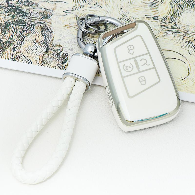 5-кнопочный чехол-накладка из ТПУ для смарт-ключа Volkswagen VW 2018 Atlas Tiguan Golf 7 Magotan Fob Пульт Держатель Корпус Брелок