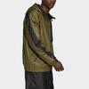 adidas Тренировочная беговая тканая куртка с капюшоном, мужская верхняя одежда, оливковая GT3744
