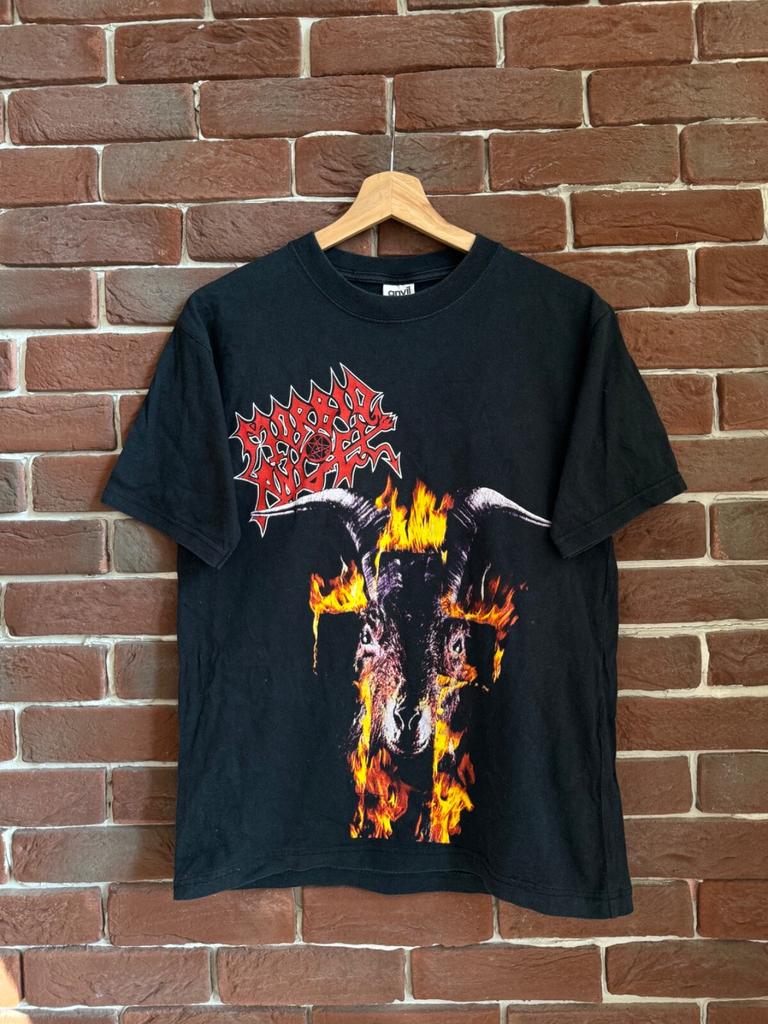 Rare Vintage 90s Morbid Angel Covenant Music Metal Band Tee M Black Unisex T-Shirt