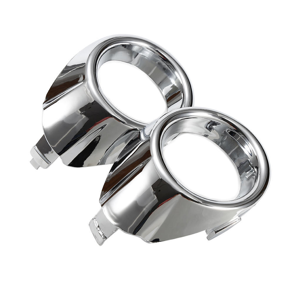 For Fiesta 2009 2010 2011 2012 Fog Light Cover Chrome Front Foglight Lamp Trim AccessoriesFog Lights Covers