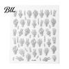 Nail Art Decals Halloween Stickers, Black Cat Ghost Pumpkin Wreath Adhesive Decorative Stickers for Manicure Decoration, DIY Supplies Holiday