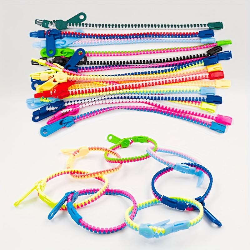 20pcs Two-Color Sensory Bracelet - Adult Colorful Plastic Decompression, Autism And Anxiety Relief, Wedding Party Small Gifts