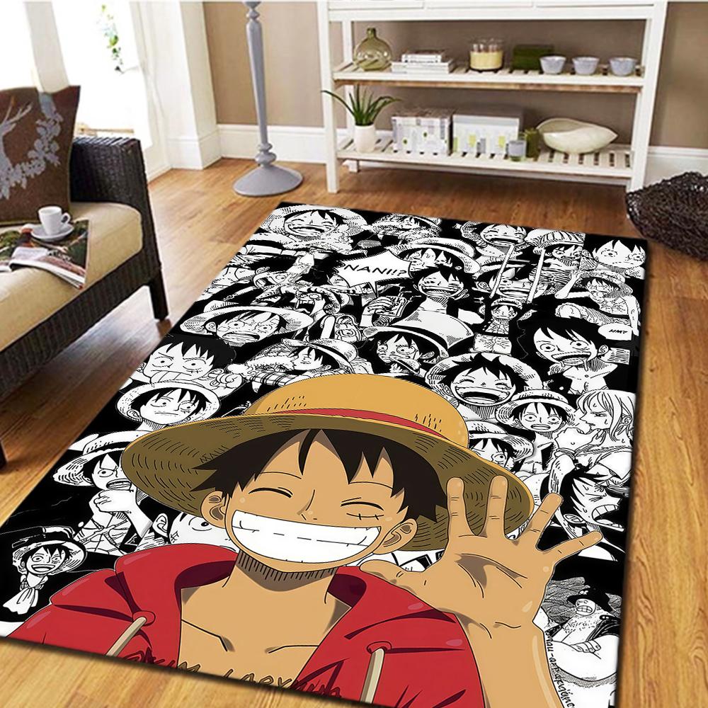Luffy D Carpet for Living Room, Digital Print Floor Mat, Cool Movie Bedroom Rug, Home Decor Play Mat -HYQ23