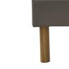 Adrien - Solide et Confortable Sommier Tapissier gris Pieds en 20 cm pour matelas en 120x200 - 2 x 13 Lattes - M