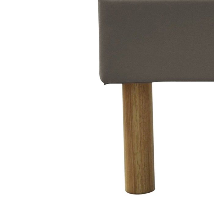 Adrien - Solide et Confortable Sommier Tapissier gris Pieds en 20 cm pour matelas en 120x200 - 2 x 13 Lattes - M