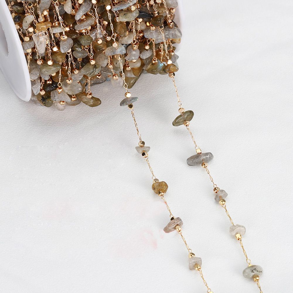 Crystal Findings For DIY Beads Chains Handmade Accessories Stone Chain Necklace Bracelet Components