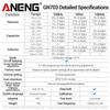 Новый ANENG GN703 Умный пинцет LCR Тестер SMD ESR Сопротивление Емкость Индуктивность Диод Прозвонка Высокоточный измерительный инструмент с цифровым дисплеем