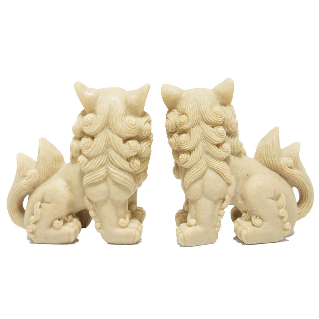 Пара фигурок Сиса, Окинава, песочно-бежевый, комичная улыбка, украшение интерьера, успокаивающая пляжная сцена, подарок, для прихожей