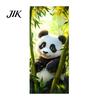 Funny Animal Trash Can Container Sticker Cartoon Sticker, Colorful Self-Adhesive PVC Decal, Waterproof Cute Creative Kitchen Vinyl Cat Dog for Wheelie