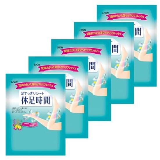 Lion Kyusokujikan 2 sheets x 5 pack set total 10 foot refreshing sheet individually packaged small gift novelty promotional item event attendance bulk