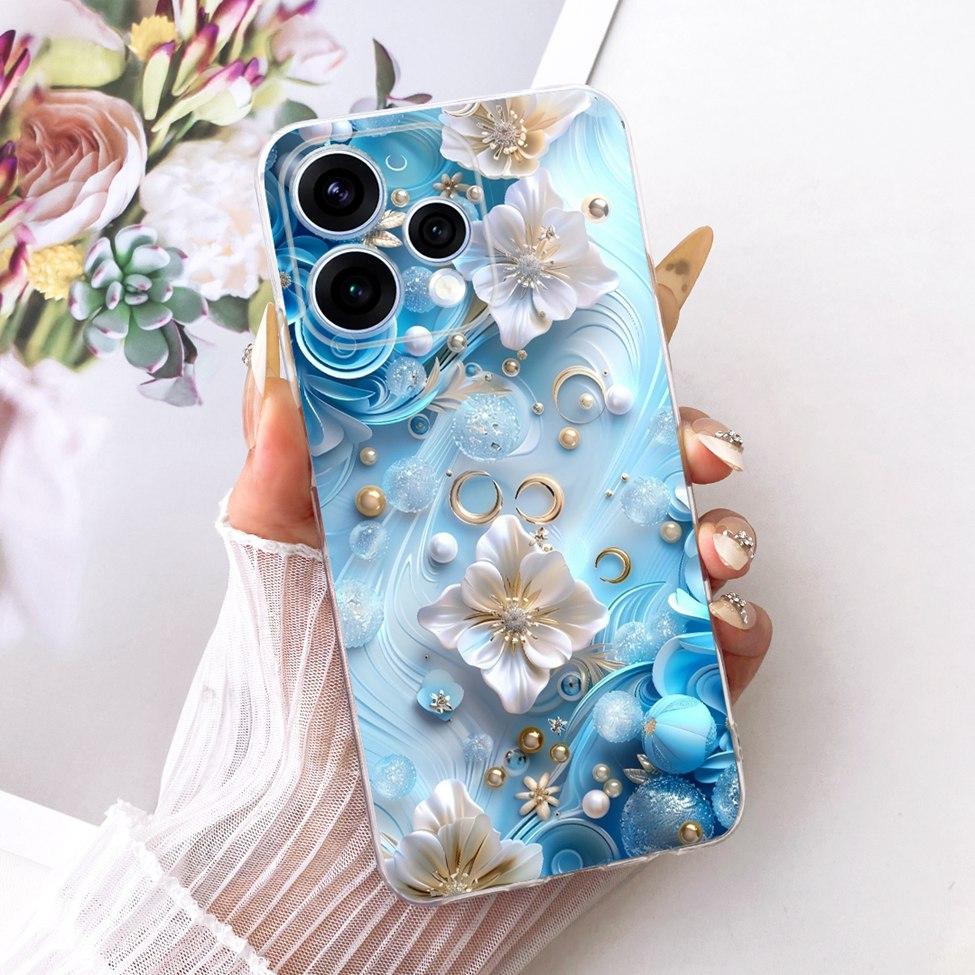 For Oppo Reno 15 5G Case Cover Transparent Fashion Butterfly Cute Cat Cool Painted Soft Bumper For Oppo Reno 15 CPH2825 Casing