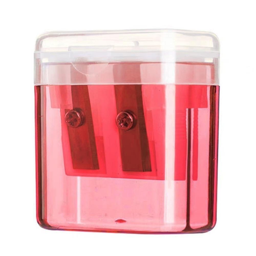 Dual Holes Pen Sharpener With Lid Pencil Sharpening Tool New Pencil Sharpeners  Student Stationery