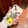 Soft Silicone Square Ladder Printing Pattern Phone Casing Full Cover Camera Shockproof Protection Rubber Case for Samsung