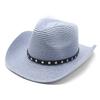 Ковбойская шляпа Мужская летняя шляпа от солнца Шляпа от солнца Защита от УФ-лучей Соломенная шляпа Летняя пляжная шляпа
