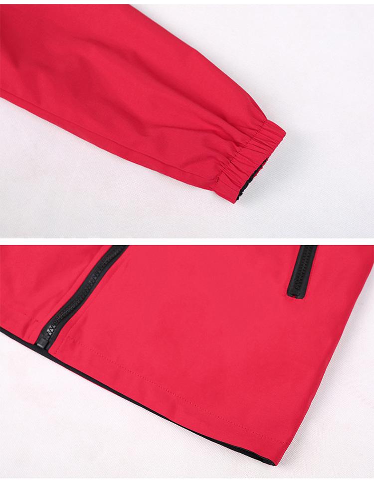 Women's Double-Sided Mid-Length Hooded Trench Coat with Detachable Elastic Waist and Zipper Pockets for Spring and Autumn