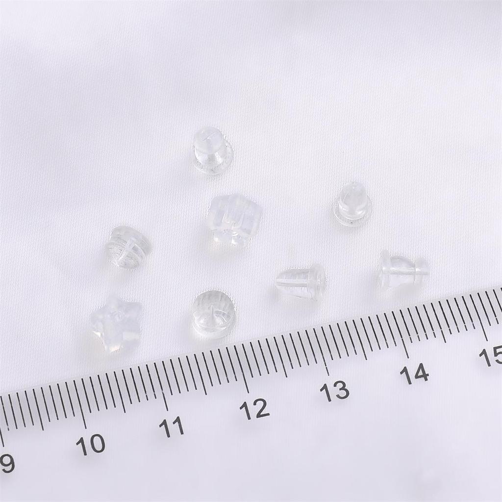 20-100 шт./пакет, силиконовые прозрачные беруши, серьги «сделай сам», ювелирные аксессуары