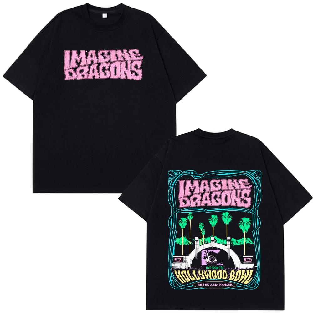 Imagine Dragons Loom World Tour 2026 Merch Tshirt Unisex Women Fashion Retro Tshirt Summer Loose Casual Aesthetic Trendy T Shirt