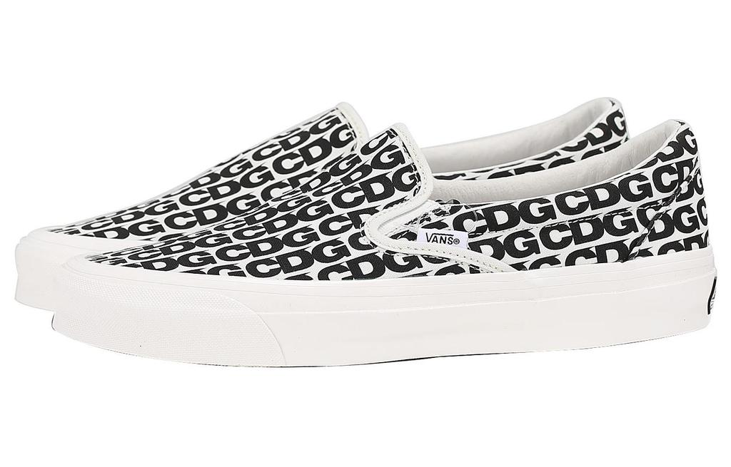 Слипоны Comme des Garçons x Слипоны Og Classic Vans 'CDG Print - Blanc De Blanc' VN0A32QNUY6