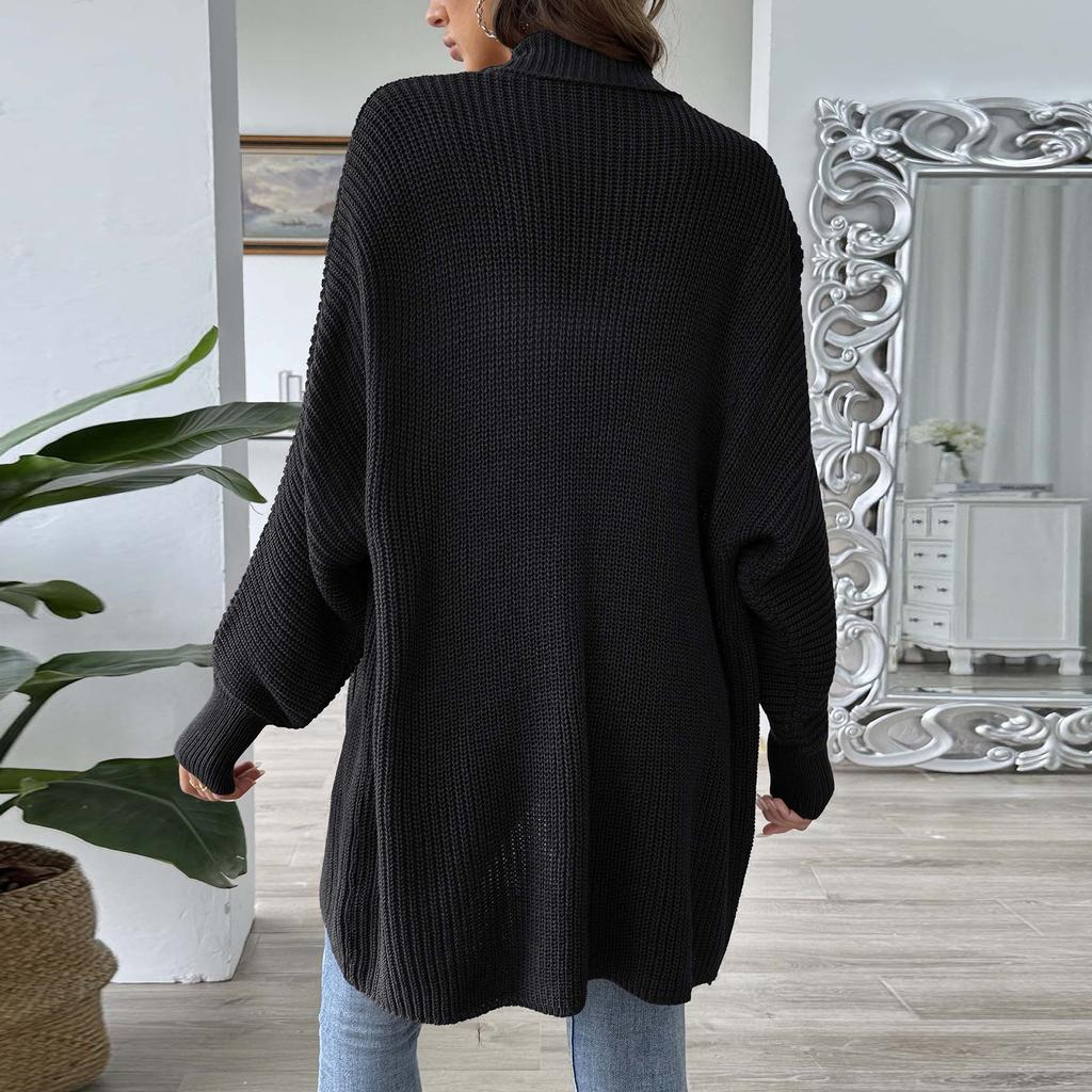 Женская осенне-зимняя верхняя одежда, модный свободный свитер, кардиган с жемчужными шипами