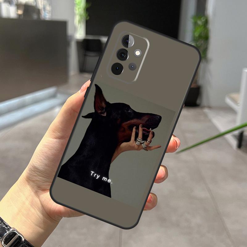 Чехол для собаки таксы добермана для Samsung Galaxy A32 A12 A22 A52 A35 A26 A16 A05 A55 A15 A54 A34 A14 A56 A36 A13 A53