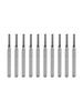 10 Pcs Carbide End Mill Engraving Bits Suitable for PCB and Various Materials