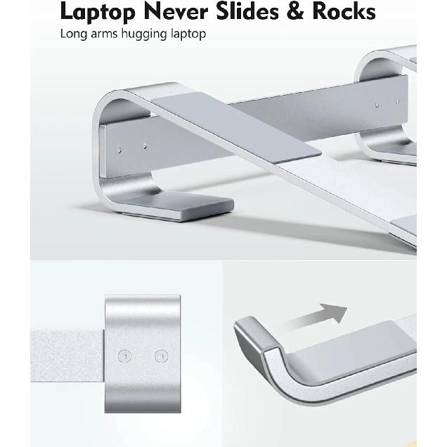 Подставка для ноутбука на стол MacBook Air Mac Book Pro Dell XPS HP 11 13 14 15.6 16 17.3 дюйма Эргономичная алюминиевая подставка для ноутбука