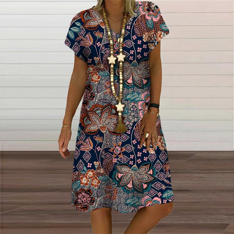 Радужная абстрактная живопись женское платье элегантная мода 3D принт короткий рукав вечерние платья летняя повседневная свободная одежда больших размеров