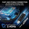 Wireless Gaming Headset, 1000mAh PC Gaming Headset with Mic for PS5 PS4 Switch with Bluetooth+2.4 GHz+USB with Noise Canceling Microphone,3.5mm Wired