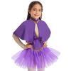Girls Halloween Showman Costume Sleeveless Sequin Bowknot Glitters Mesh Leotard Dress Cape Arm Sleeves Set