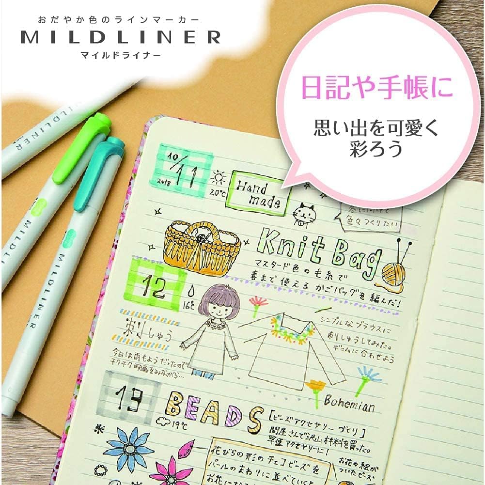 Zebra Маркер-хайлайтер Mildliner 35 цветов, WKT7-ALL35-AZ