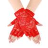 Sunscreen Mitten Long Fingerless Lace Gloves Mesh Mitten Half Finger Fishnet Gloves Dance Gloves