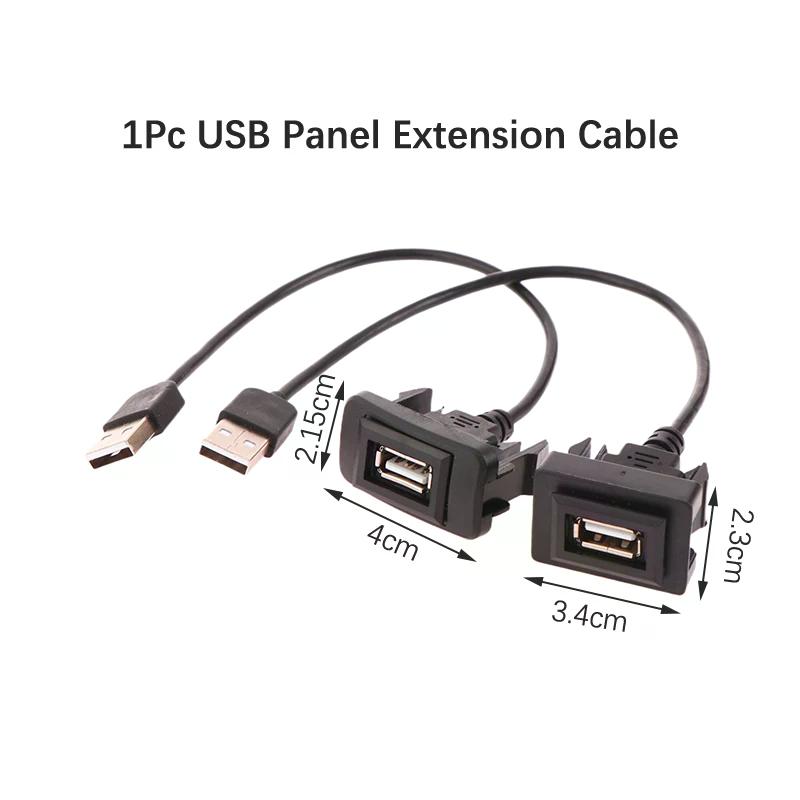 Автомобильная приборная панель, встроенное USB-панельное удлинительное кабельное гнездо-адаптер Для Vigo RAV4 Vios Levin