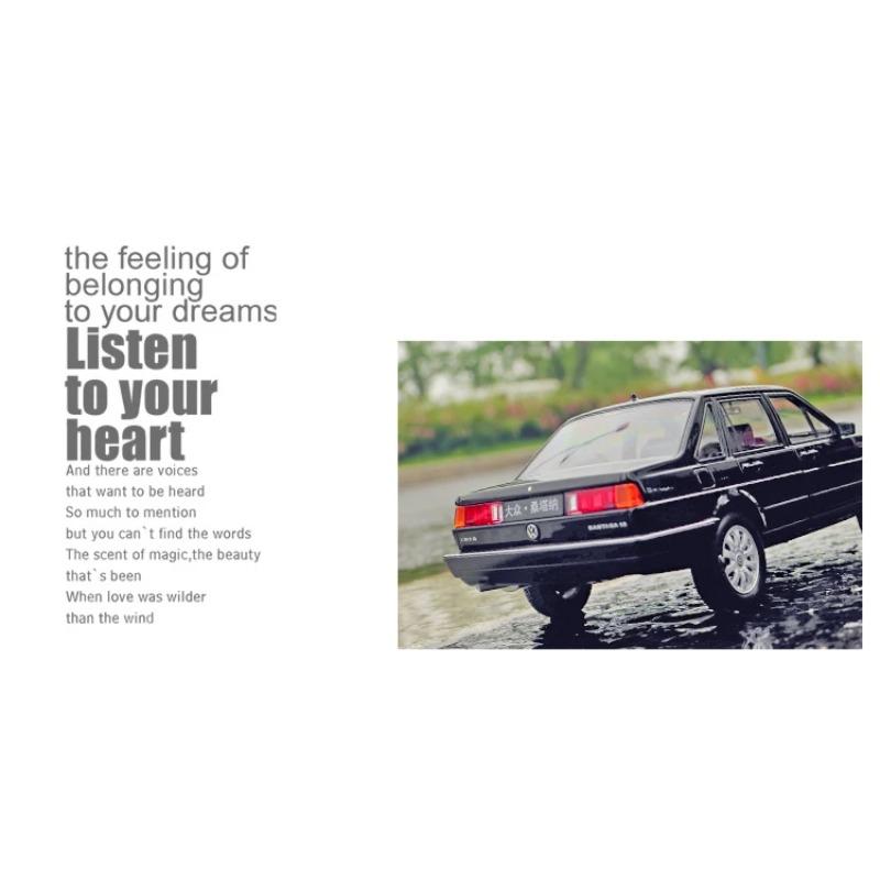 Welly 1/24 Volkswagen SANTANA Alloy Diecasts Metal Toy Vehicles Car Model Miniature Scale Model Collection Kids Delicate Gifts