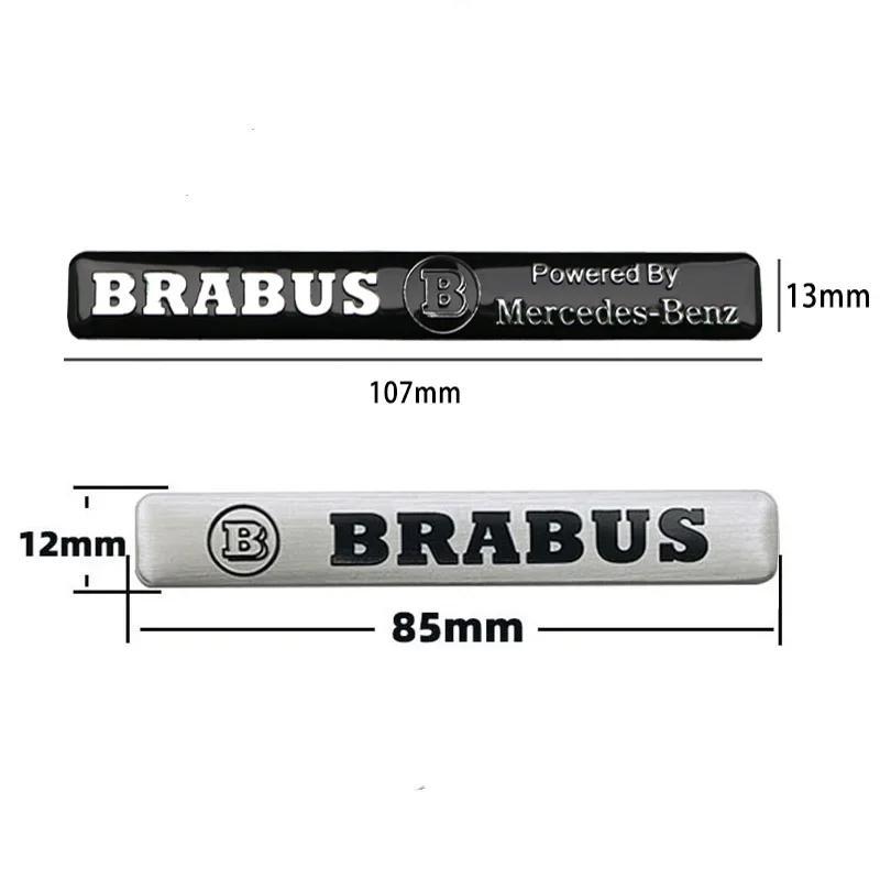 Aluminum Car Badge Sticker Accessories For Mercedes Benz AMG Brabus Maybach Smart W204 GLC CLA GLK W205 W203 W206 W108 W124 W126 BJ1