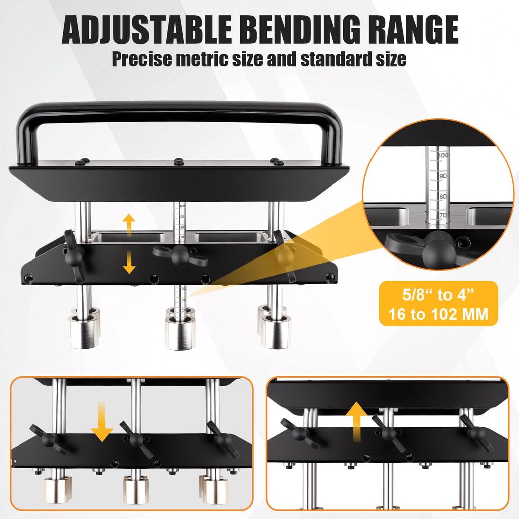 3-х роликовый гибочный станок для кромки кровельный Для угла 0-90 градусов 13-130 мм Гибка листового металла Гибочный инструмент Ролик из быстрорежущей стали
