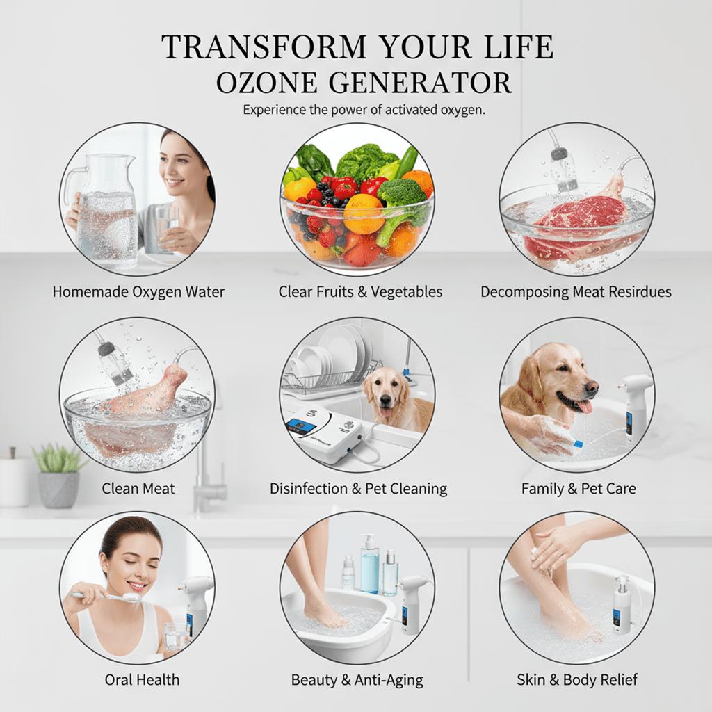 Генератор озона 500 мг/ч, Озонатор 220 В, Очиститель воды и продуктов для фруктов, овощей, мяса