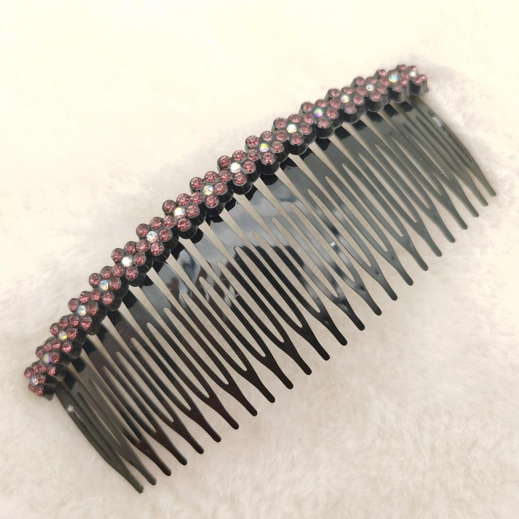 Hair Side Combs French Hair Comb Straight Teeth Hair Hairpins Hair Side Comb Bridal Wedding Veil Comb Hair Accessories Headwear