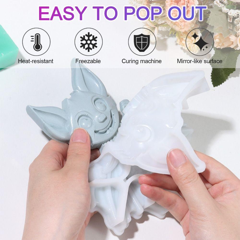Настенный декор Силиконовые формы из смолы Летучая мышь вампир Совы Феникс Глубокие эпоксидные формы для эпоксидной заливки