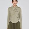 OPENING PROJECT W 2Way Hoodie scarf - Khaki