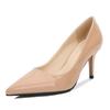 Ladies Stilettos Pointed Toe Pumps Solid Color Work Shoes 7.5cm Heel WZ