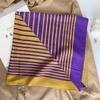 INS personalized fashion line design square towel small fresh Korean women's high sense 68 herringbone pattern small square towel